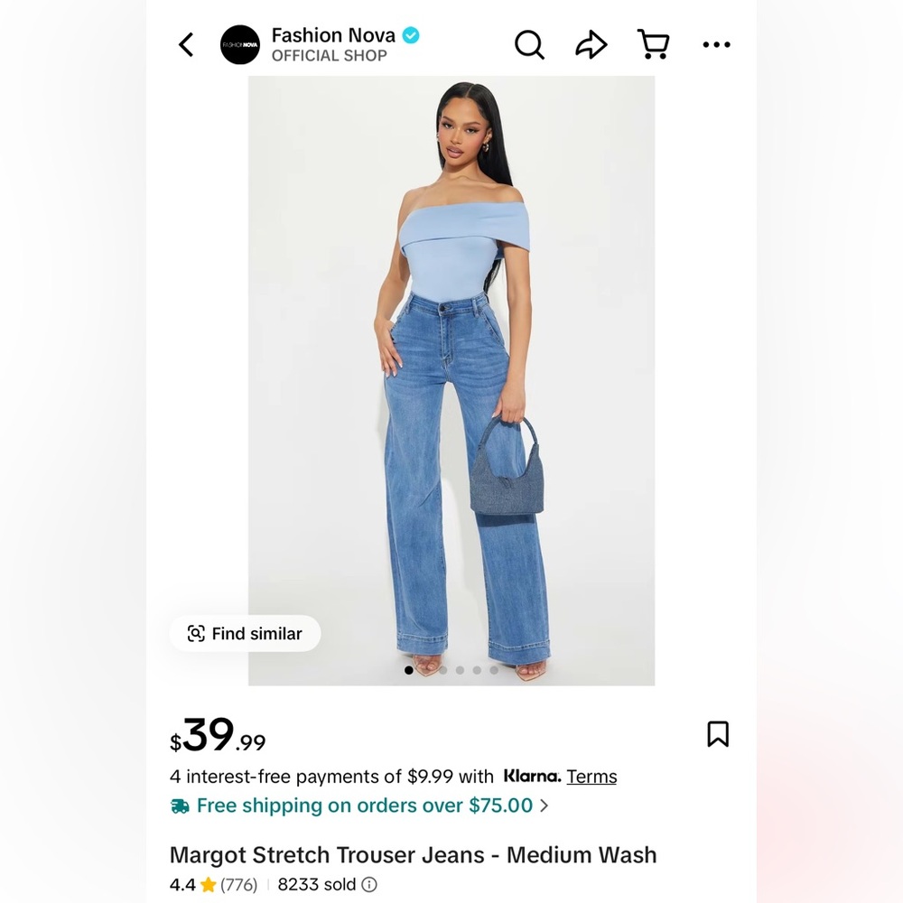 Fashion Nova Denim Blue Jeans✨